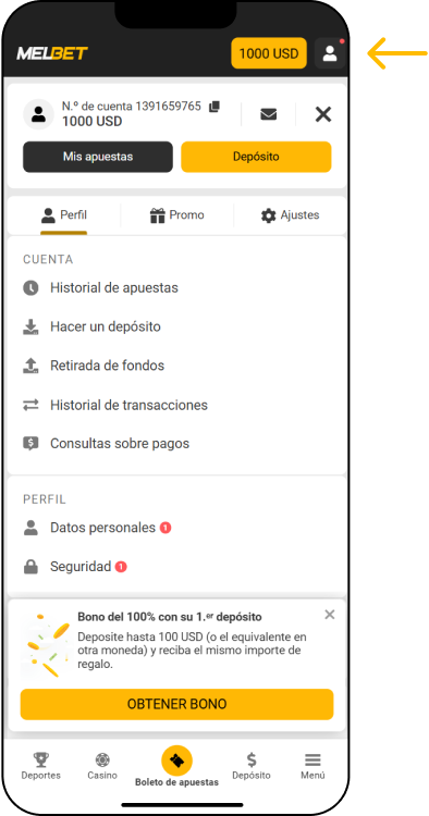 Proceso de verificación de cuenta en Melbet - App Melbet Colombia